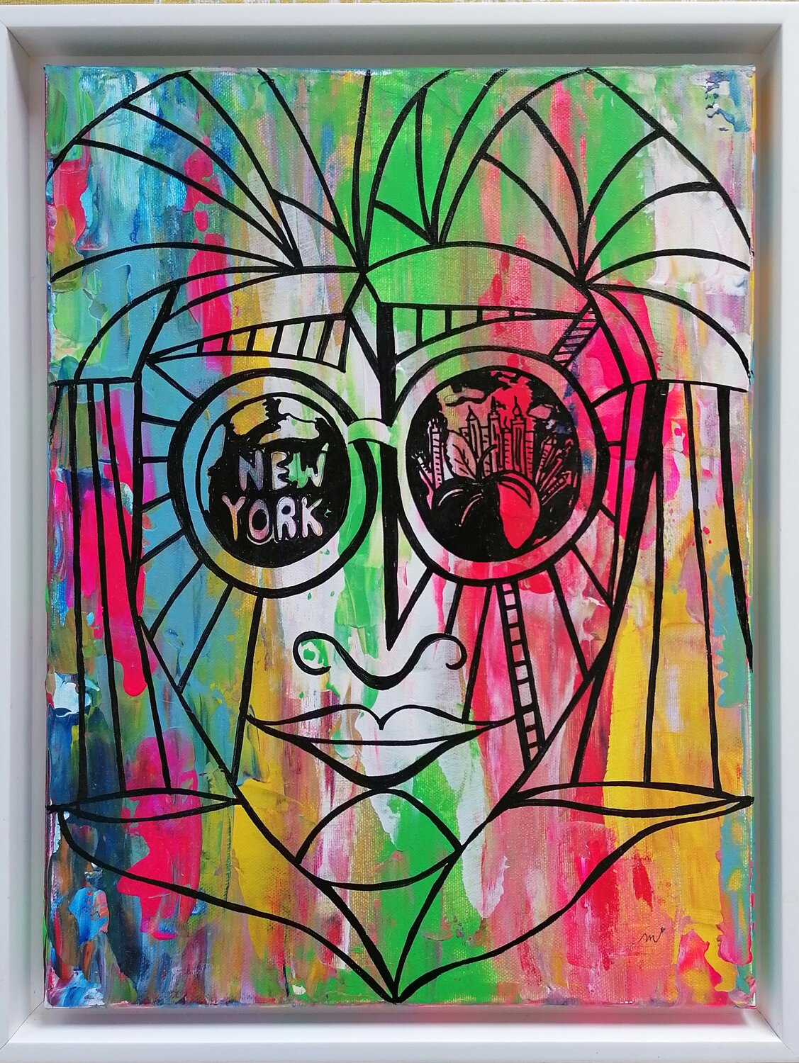 HEY MAN Christiane Martini Original painting for sale