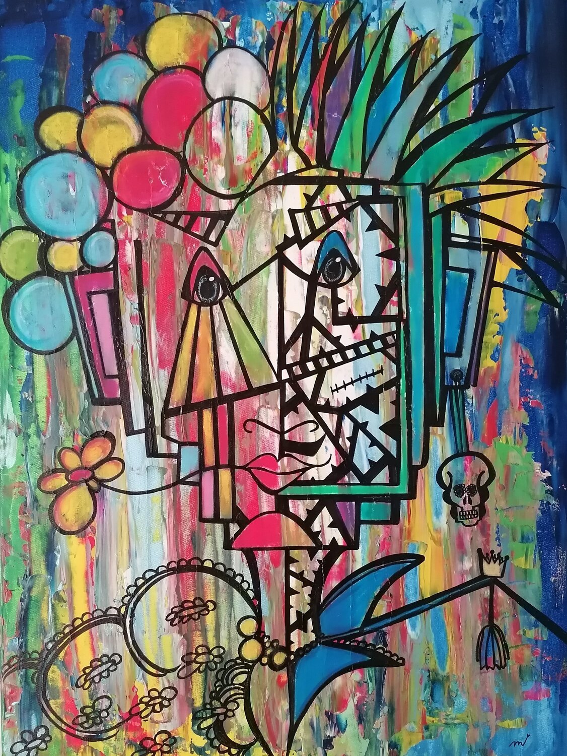 THATS ME Christiane Martini Original painting for sale