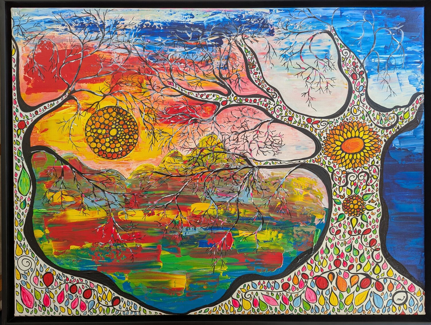 FANTASTIC VIEW Christiane Martini Original painting for sale