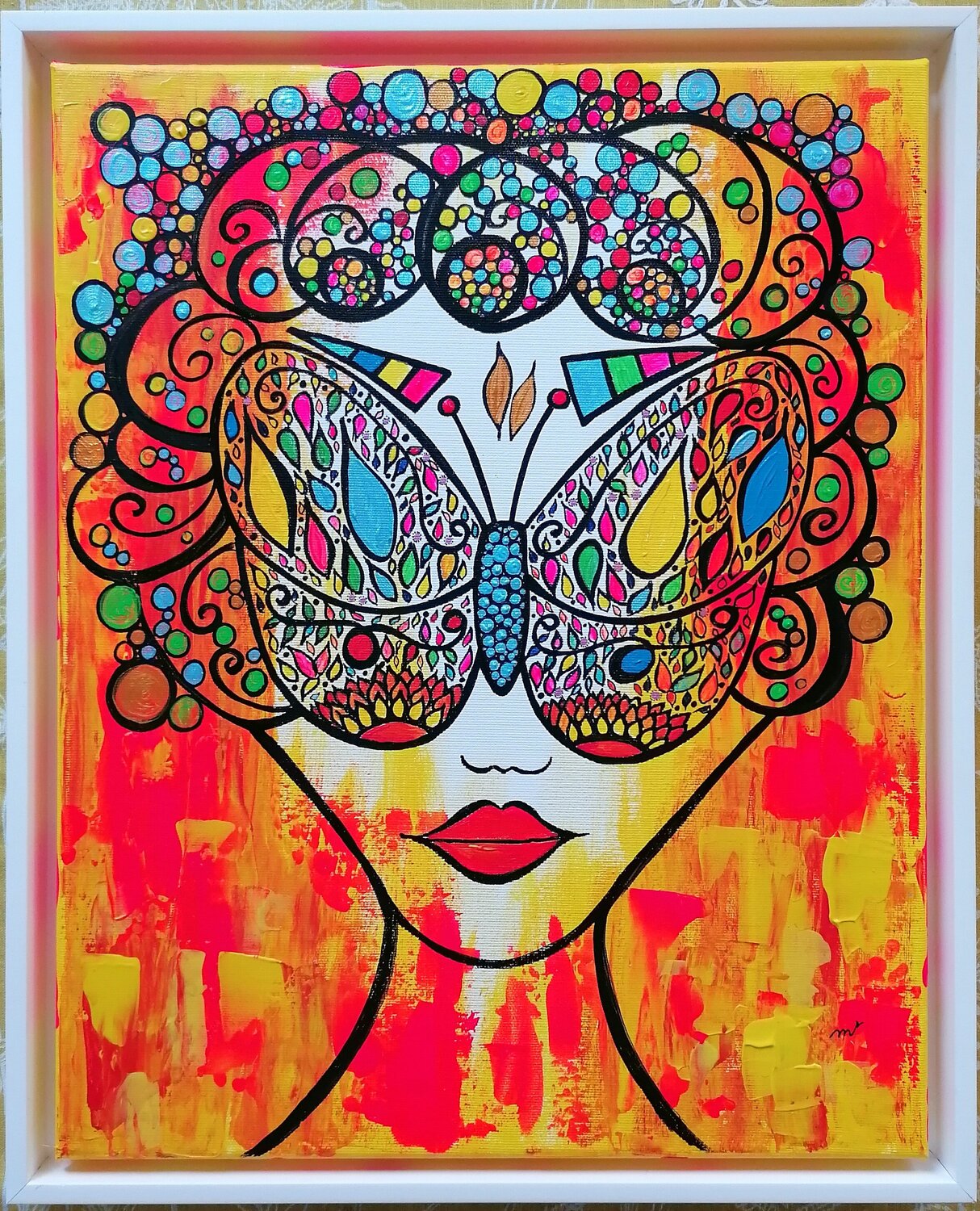 FLY LIKE A BUTTERFLY Christiane Martini Original painting for sale