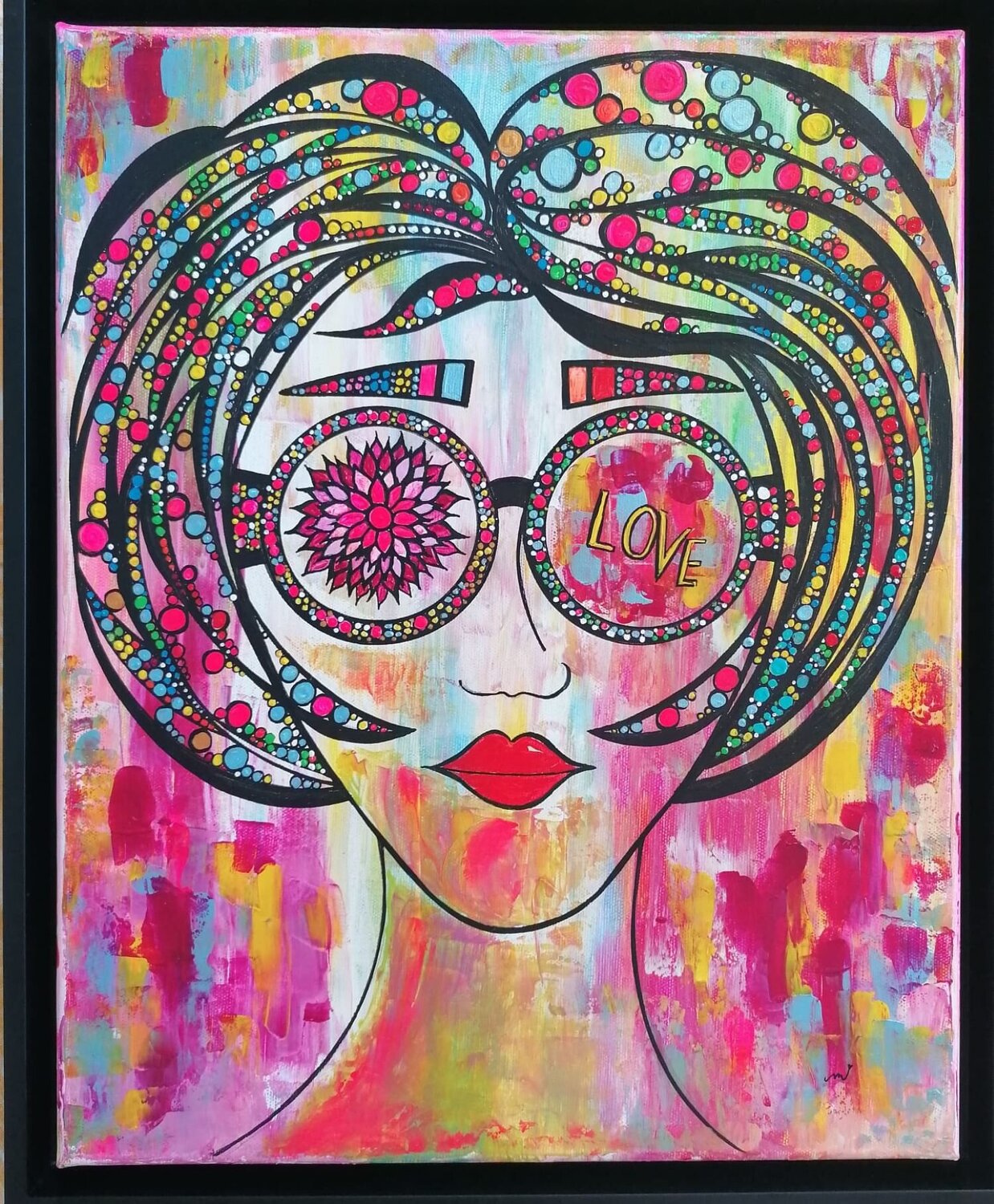 LOVE Christiane Martini Original painting for sale