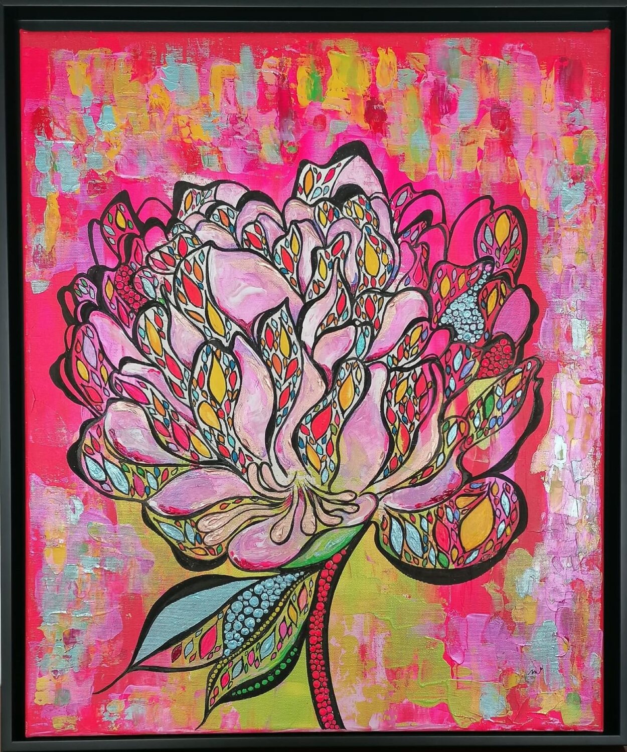 POWER IN RED Christiane Martini Original painting for sale