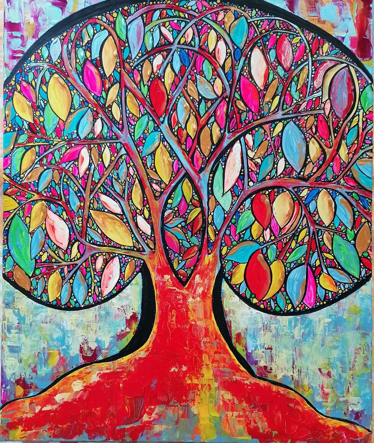 WISH TREE Christiane Martini Original painting for sale