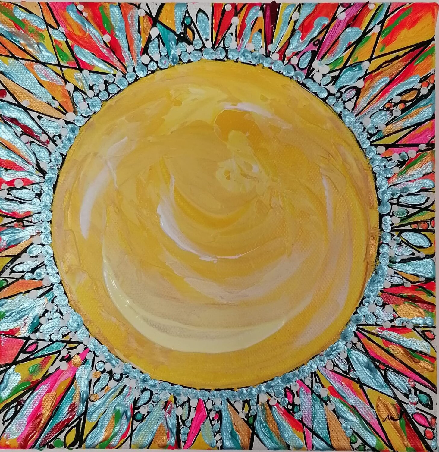 SHINE Christiane Martini Original painting for sale