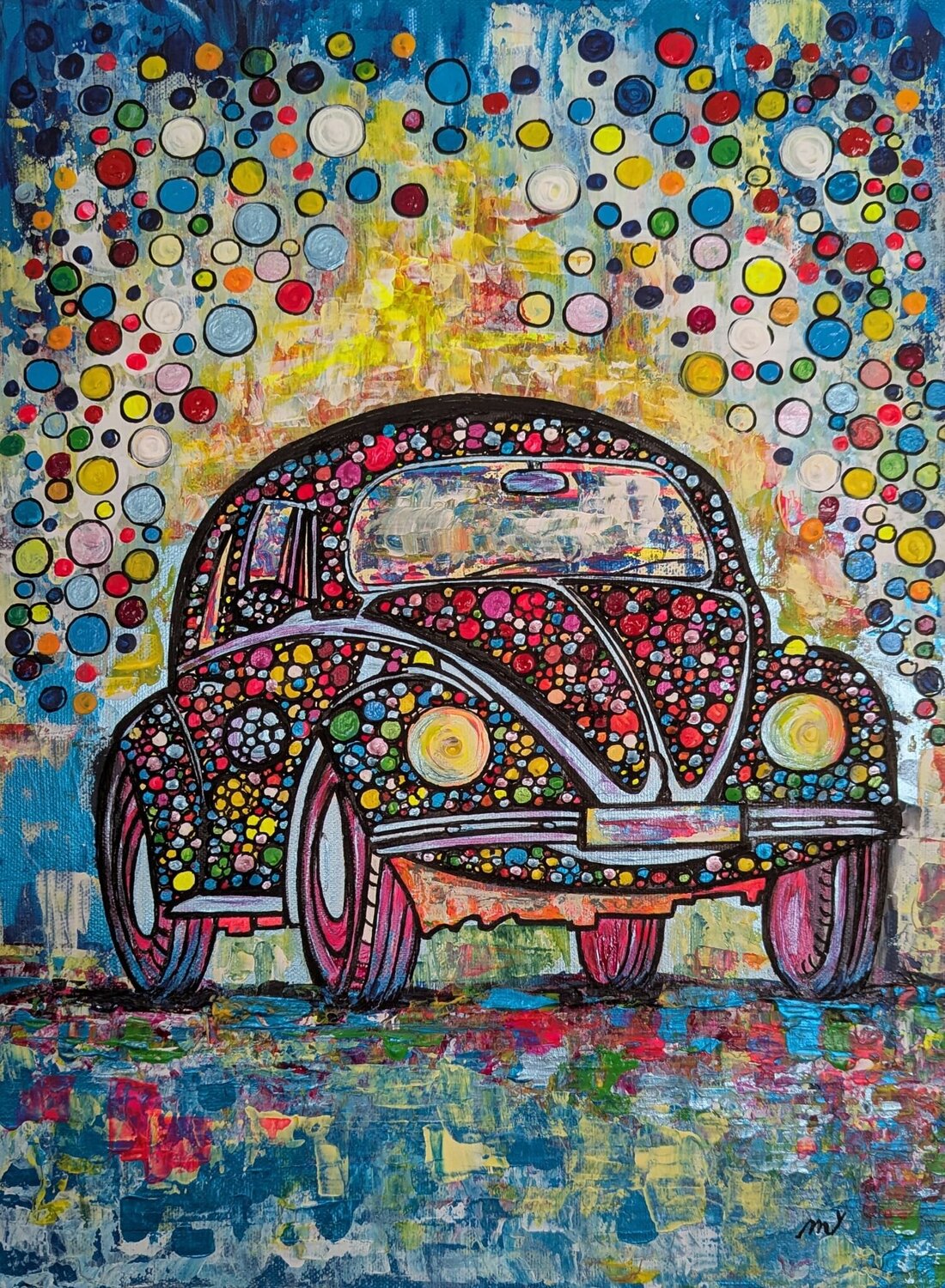 MY FIRST CAR Christiane Martini Original painting for sale