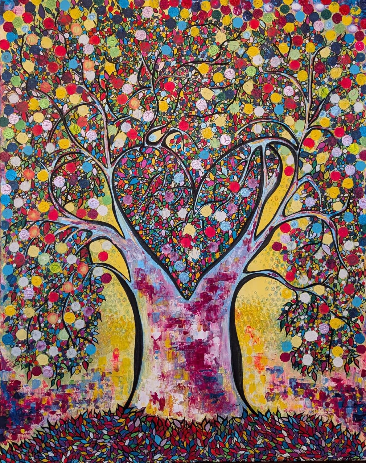 WISH TREE Christiane Martini Original painting for sale