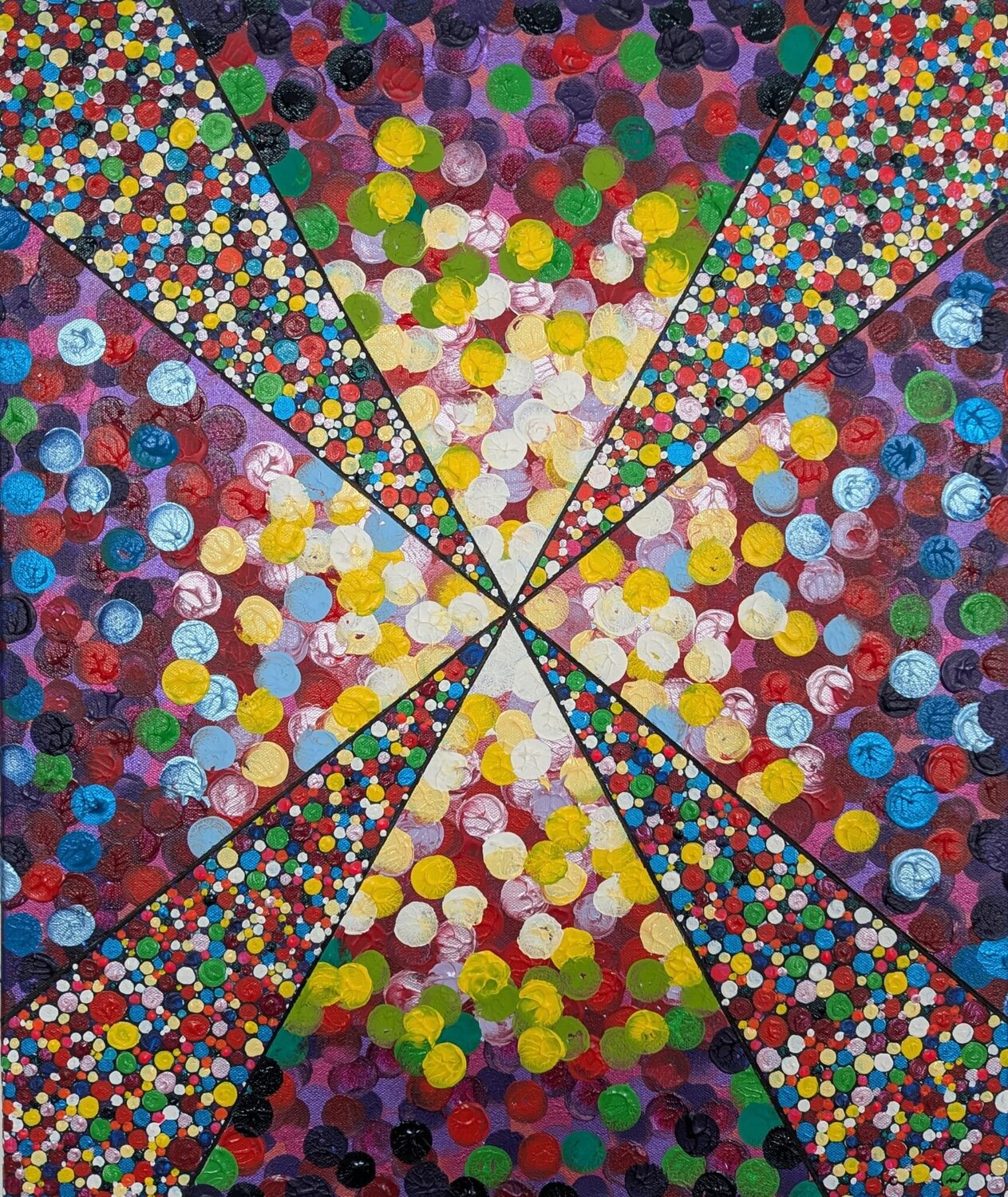 ONE POINT ONE WISH 1 Christiane Martini Original painting for sale