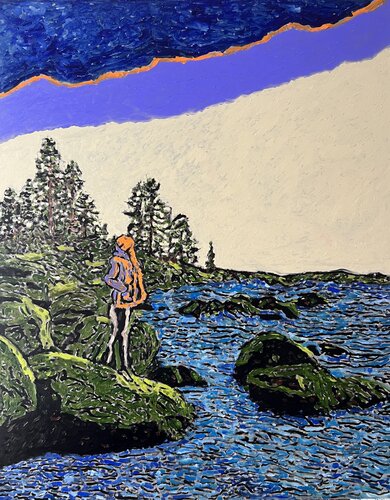 Am Rand der Wildnis by Daniel Pultorak, Painting for Sale on Select