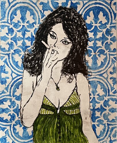Blue Dreams by Daniel Pultorak, Painting for Sale on Select
