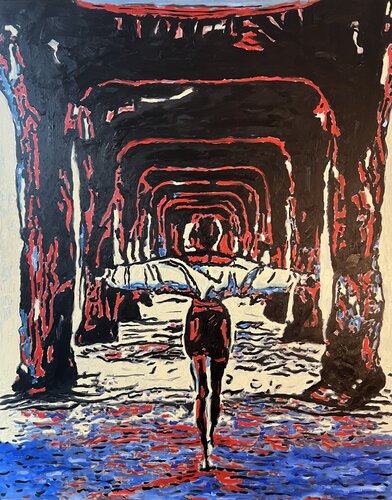Gang durch die Stille by Daniel Pultorak, Painting for Sale on Select