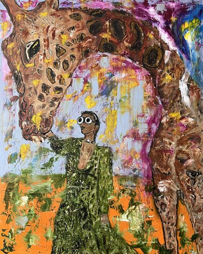 Colors of Friendship by Daniel Pultorak, Painting for Sale on Select