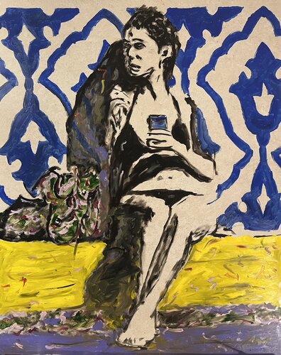 Im Schatten des Ornaments by Daniel Pultorak, Painting for Sale on Select