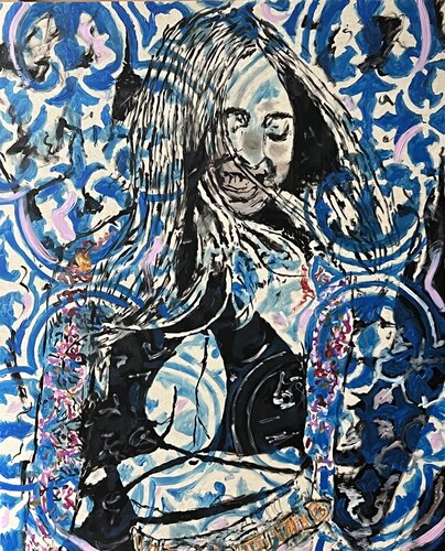 Blaurauschen by Daniel Pultorak, Painting for Sale on Select