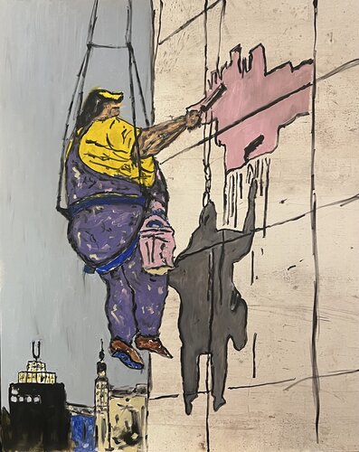 Der neue Anstrich by Daniel Pultorak, Painting for Sale on Select