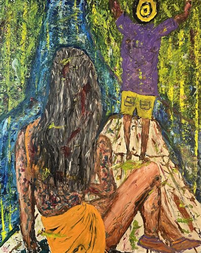 Unter fremdem Blick by Daniel Pultorak, Painting for Sale on Select