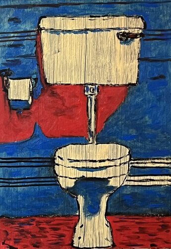 Toilette im Expressionismus by Daniel Pultorak, Painting for Sale on Select