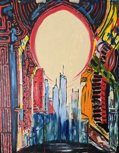 Portal zwischen Welten by Daniel Pultorak, Painting for Sale on Select