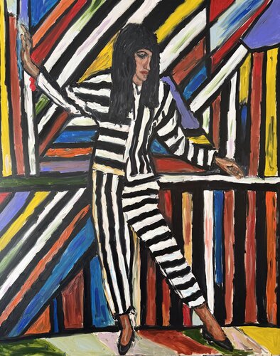 Kaleidoscope of Lines by Daniel Pultorak, Painting for Sale on Select