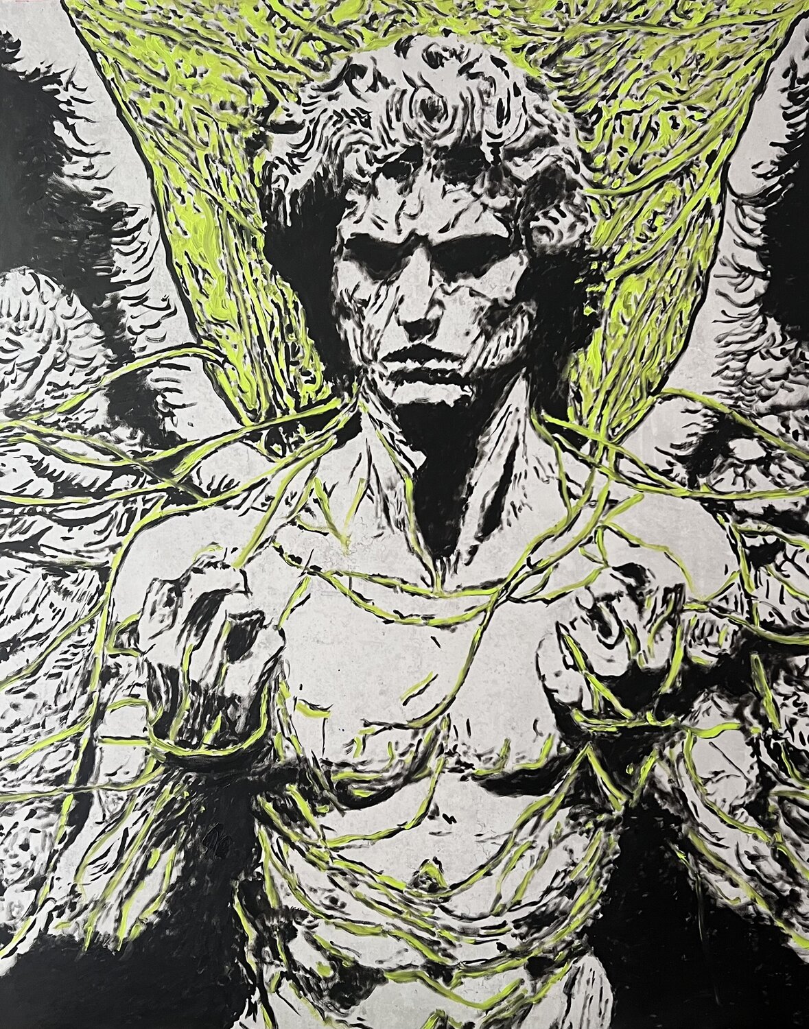 Fäden der Rebellion Daniel Pultorak Original painting for sale