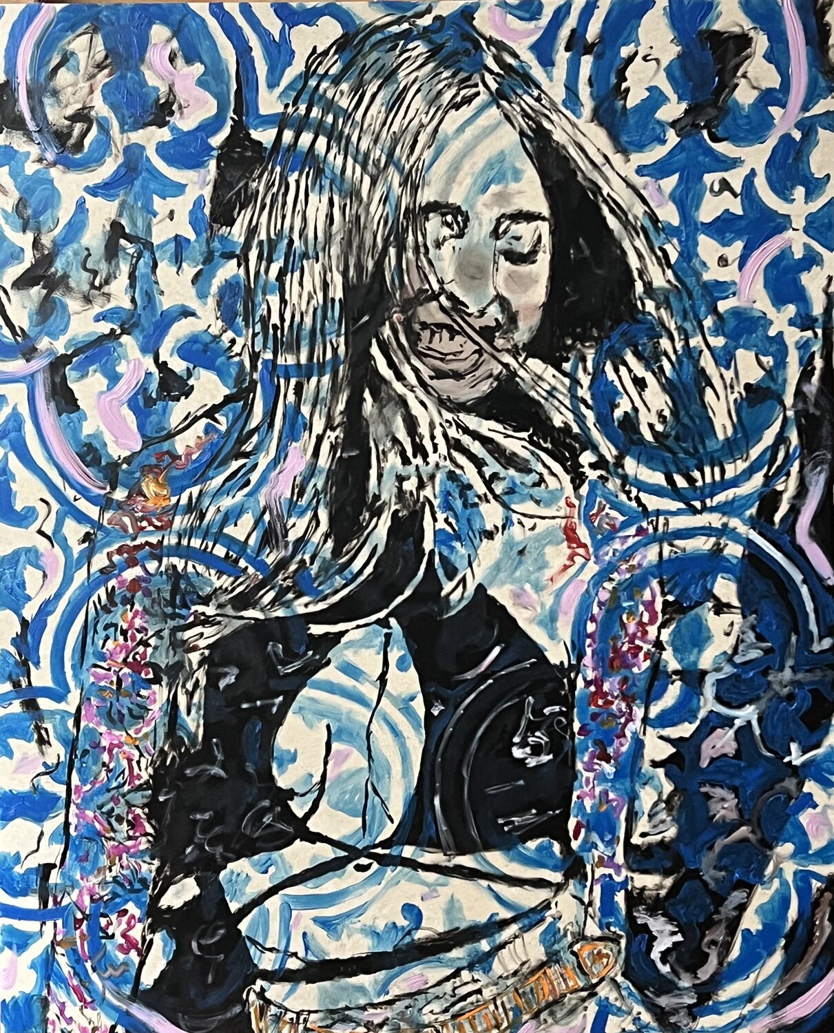 Blaurauschen Daniel Pultorak Original painting for sale
