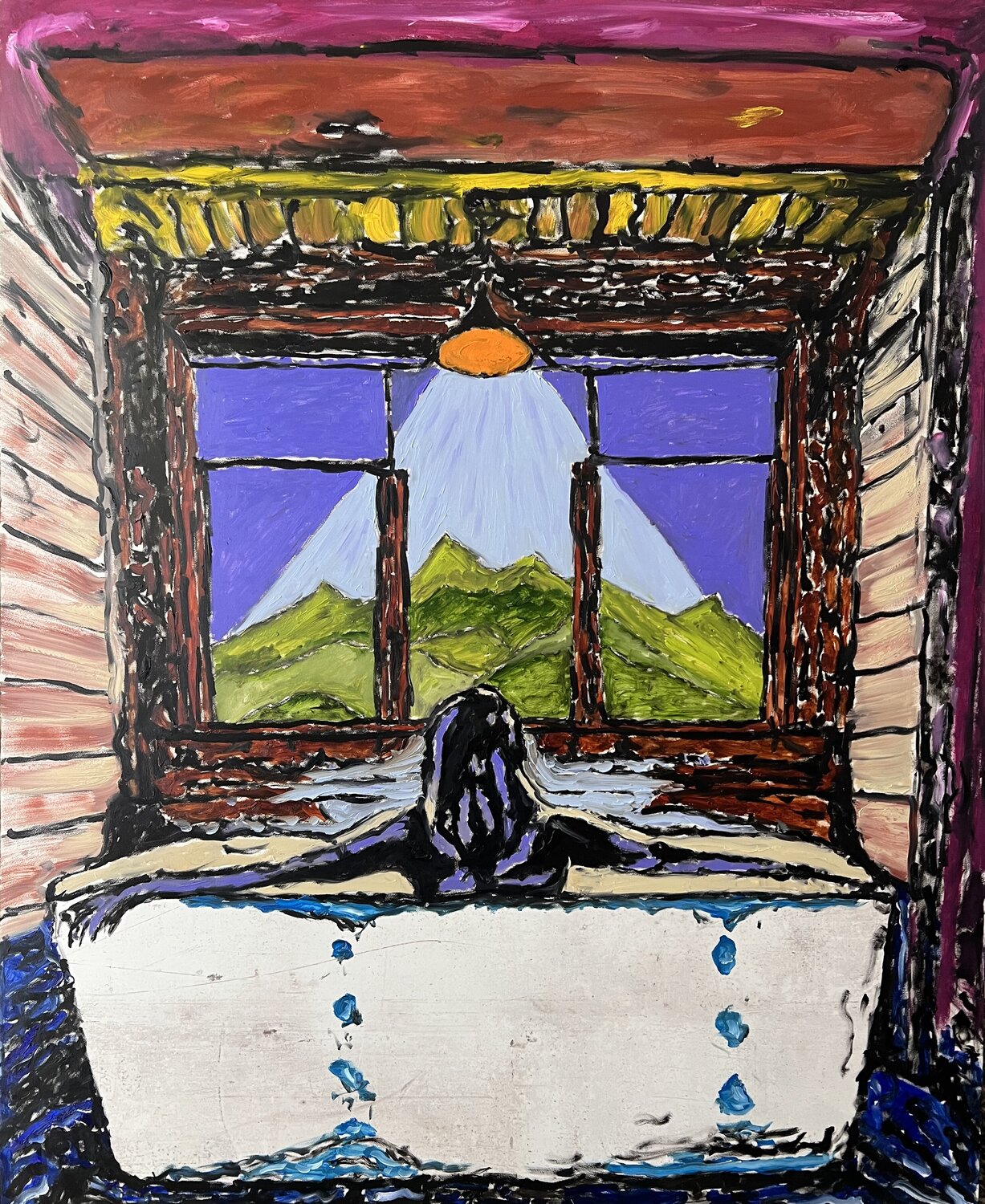 Im Bad der Gedanken Daniel Pultorak Original painting for sale