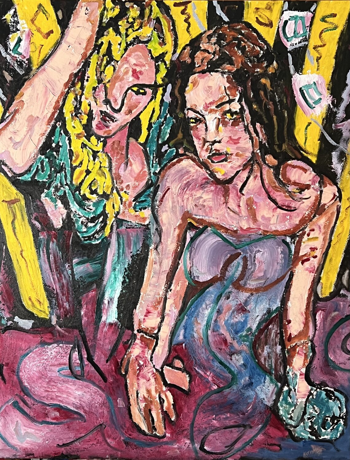 Zwischen Rausch und Realität Daniel Pultorak Original painting for sale