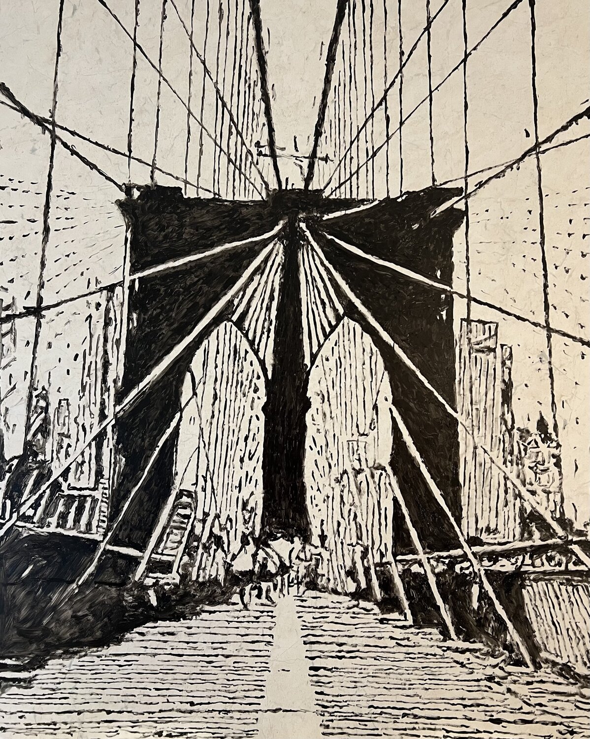 Brooklyn Bridge Daniel Pultorak Original painting for sale