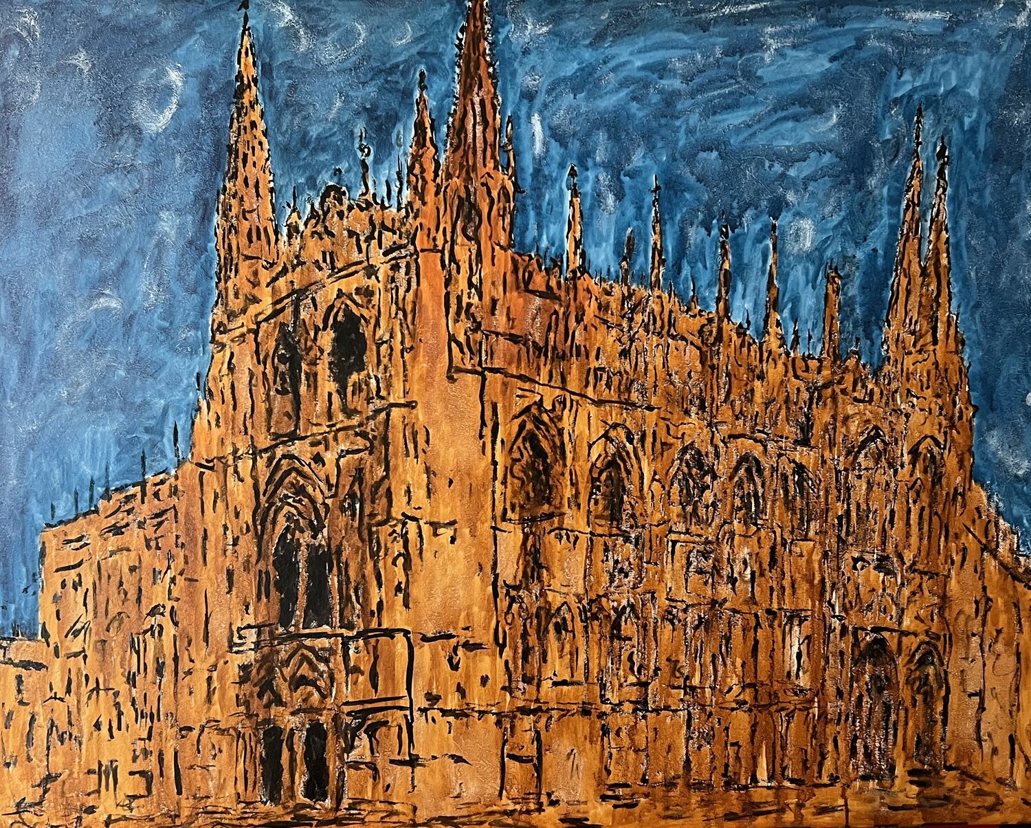 Kathedrale von Palma Daniel Pultorak Original painting for sale