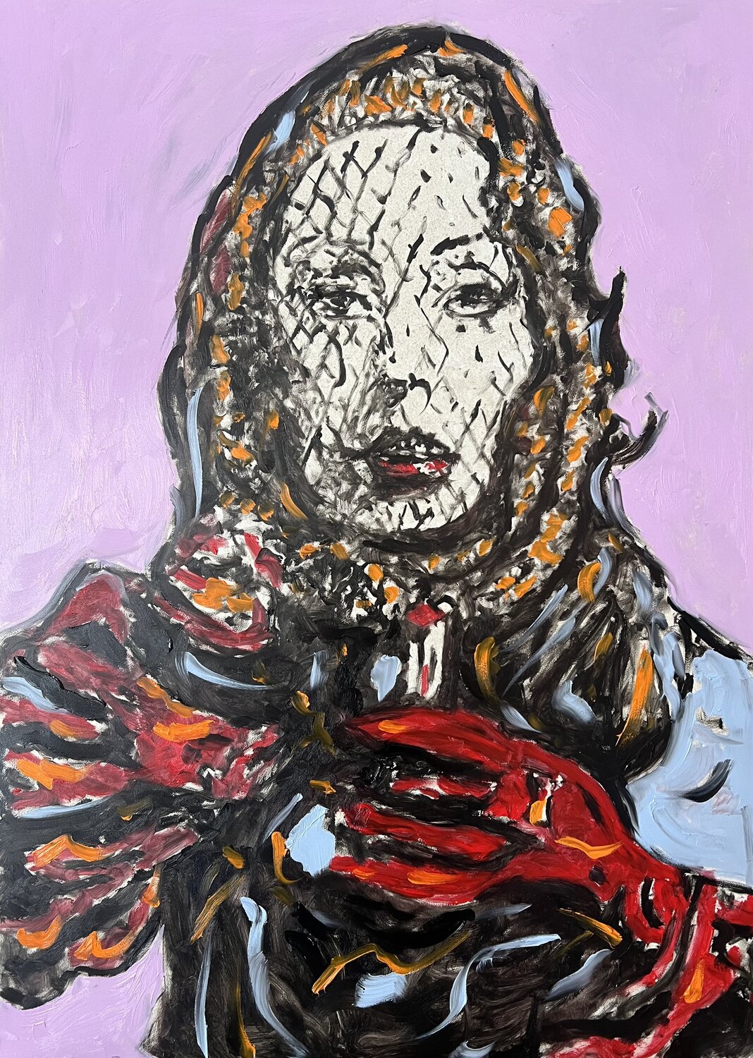 Die Handschuhe des Schweigens Daniel Pultorak Original painting for sale