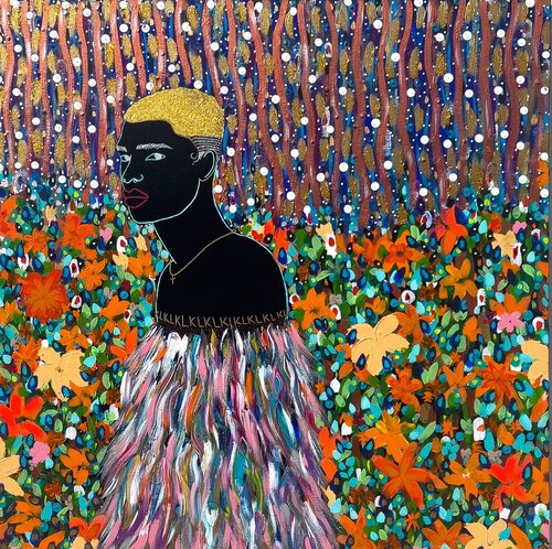 Calling of the Drums by Yermine Richardson, Painting for Sale on Select