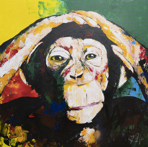 Monkey by Tomoya Nakano, Painting for Sale on Select