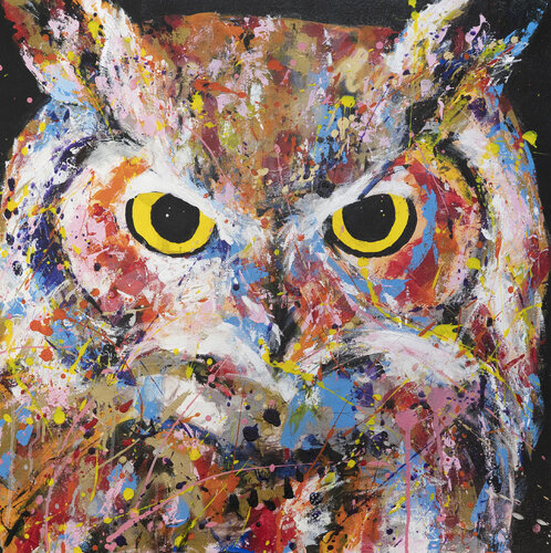 owl by Tomoya Nakano, Painting for Sale on Select