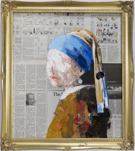 UNTITLED Portrait work (Girl with a Pearl Earring) von Tomoya Nakano, Malerei kaufen auf Select
