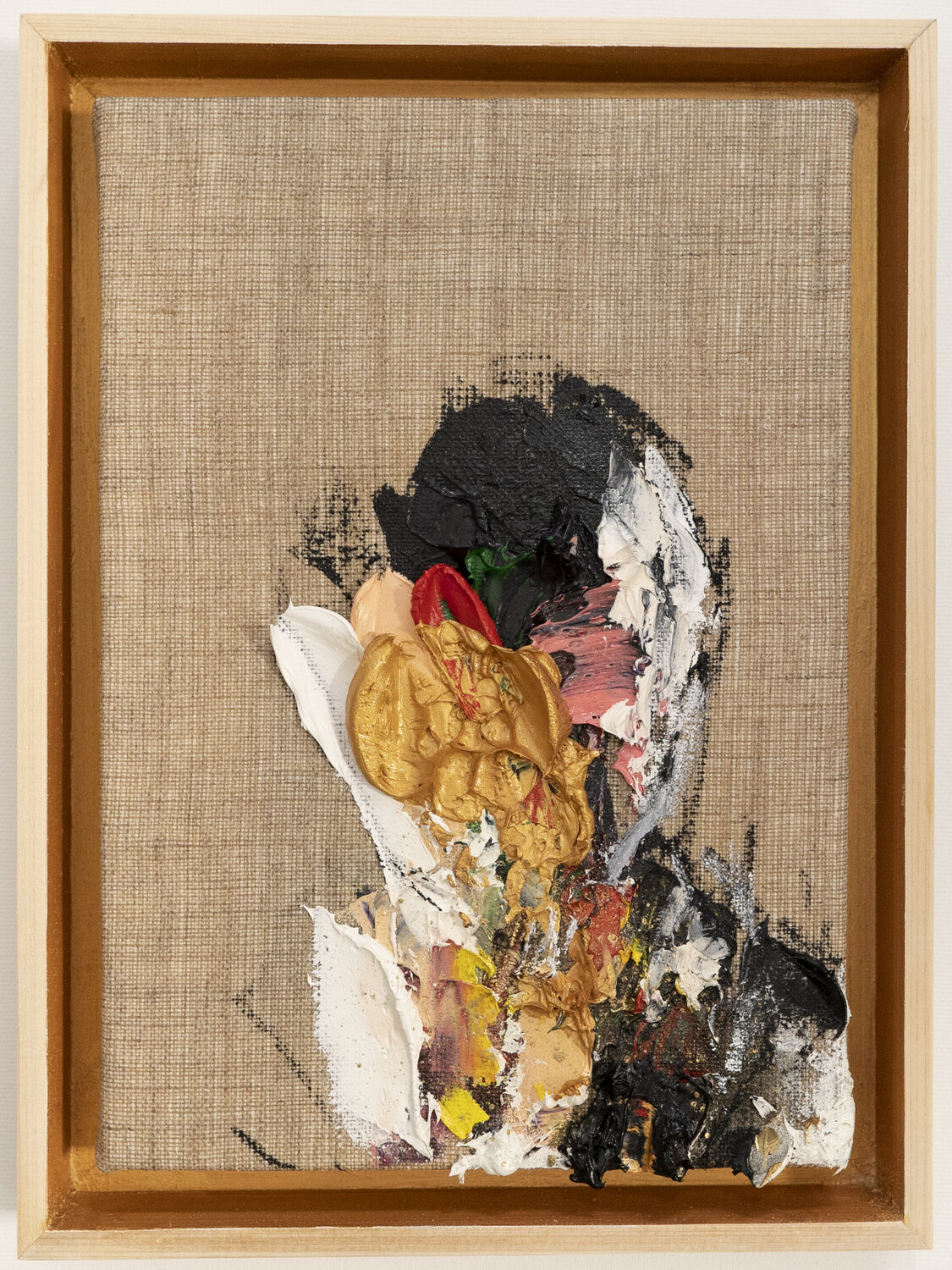 Gold Portrait work Tomoya Nakano Original painting for sale