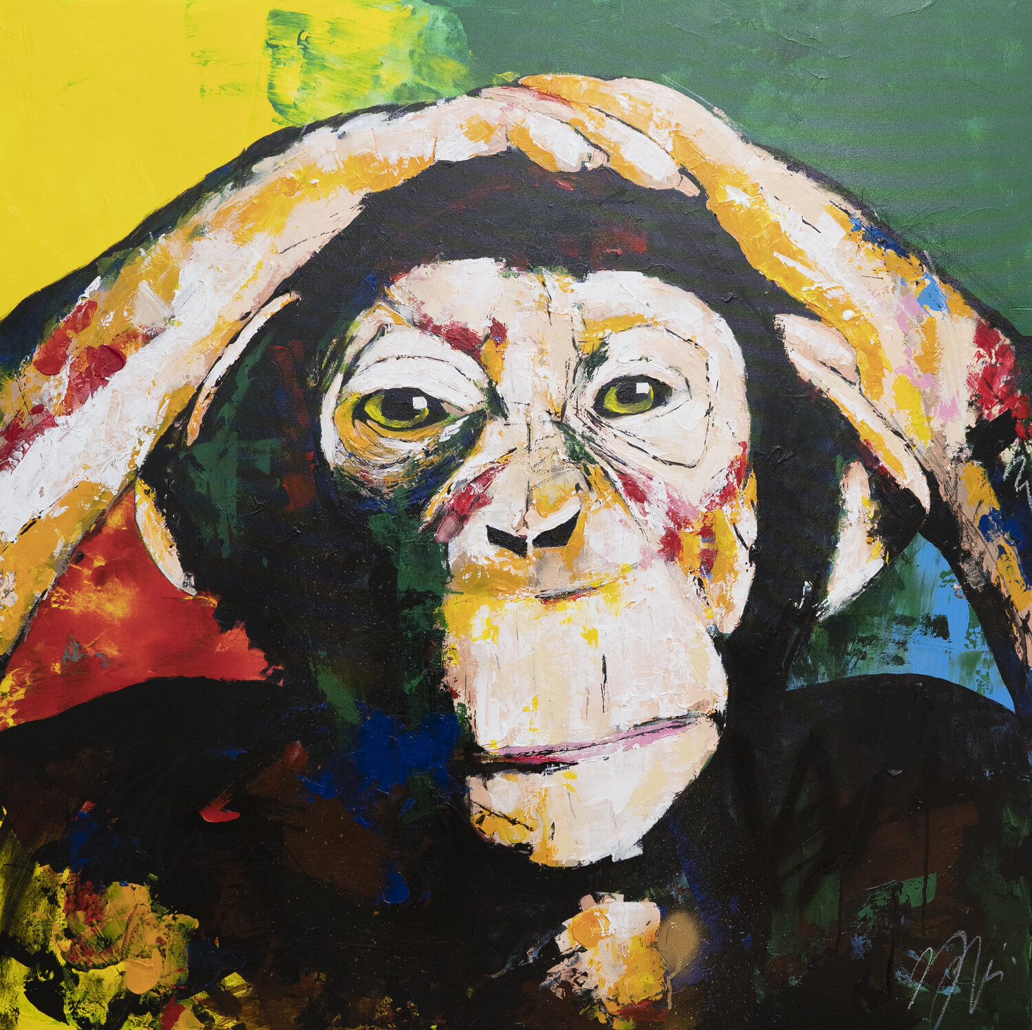Monkey Tomoya Nakano Original painting for sale