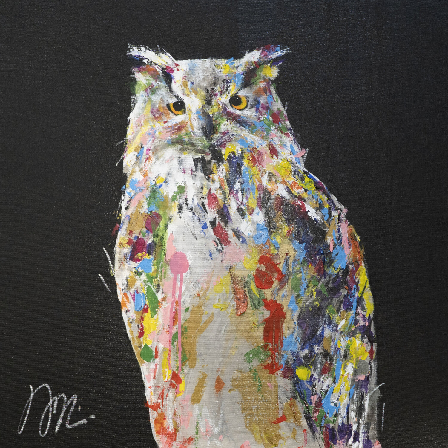 owl Tomoya Nakano Original painting for sale