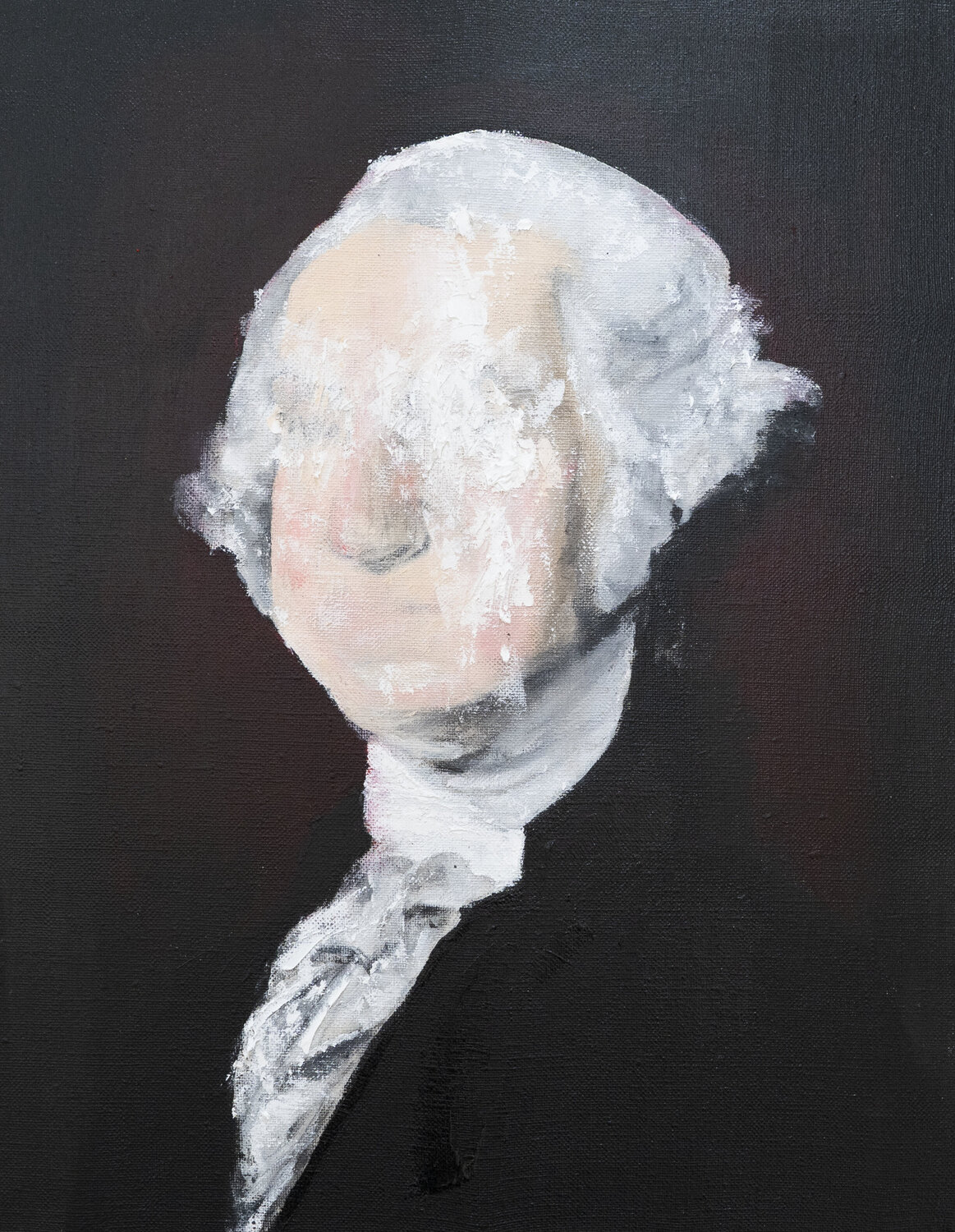 UNTITLED Portrait work (George Washington) Tomoya Nakano Original painting for sale