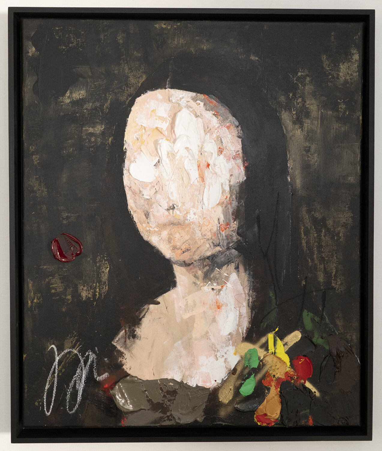 UNTITLED Portrait work (Mona Lisa) Tomoya Nakano Original painting for sale