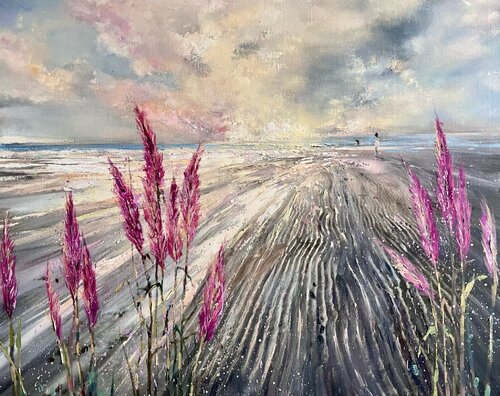 The Secret Beach by Ewa Czarniecka, Painting for Sale on Select