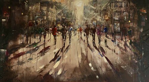 Together We Fly by Ewa Czarniecka, Painting for Sale on Select