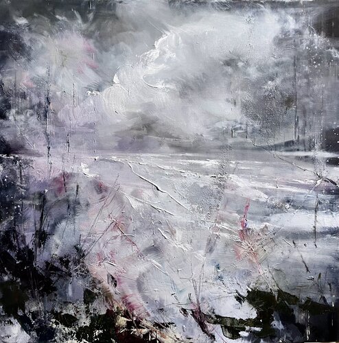 January Mornings by Ewa Czarniecka, Painting for Sale on Select