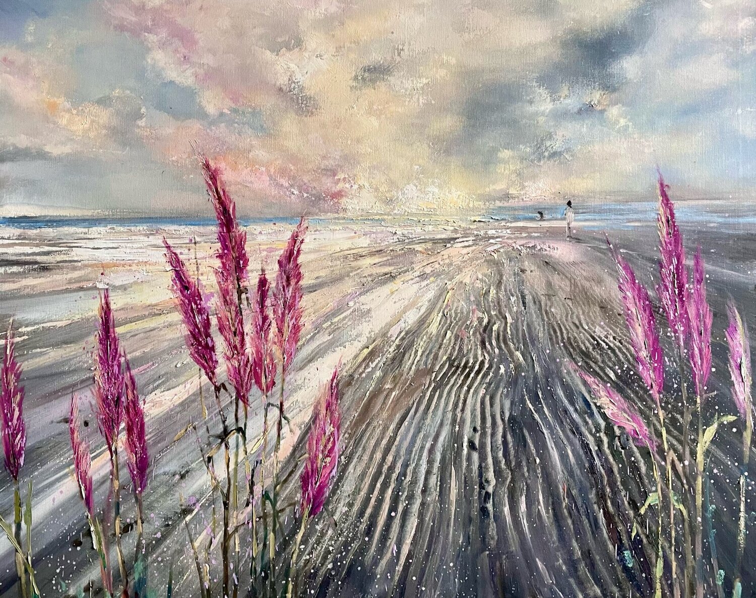 The Secret Beach Ewa Czarniecka Original painting for sale