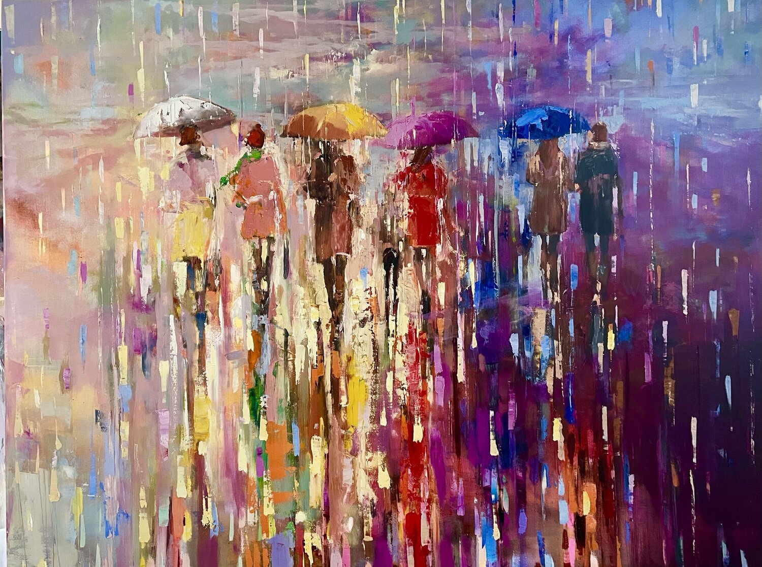 Four Seasons Ewa Czarniecka Original painting for sale