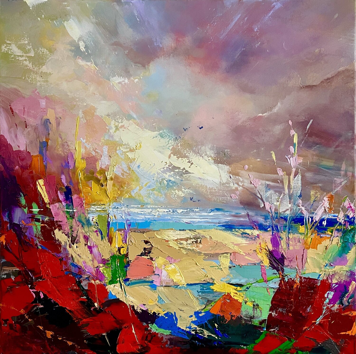 Dreamlike Horizon Ewa Czarniecka Original painting for sale