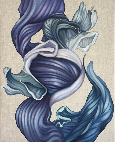 Echoes of Wind and Water by Caroline Pera, Painting for Sale on Select