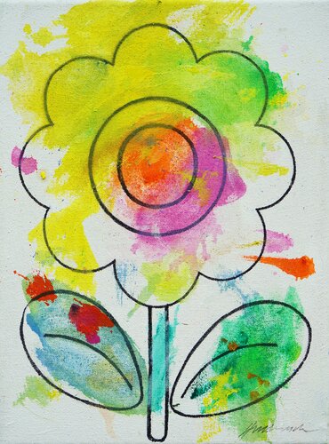 Blume I by Mark Hellbusch, Painting for Sale on Select