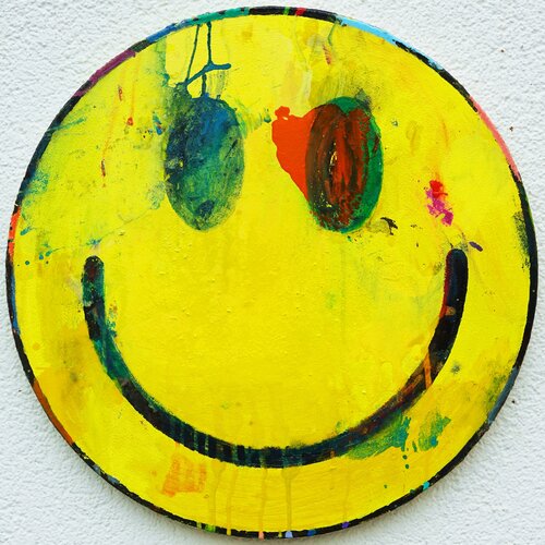 Smiley I by Mark Hellbusch, Painting for Sale on Select