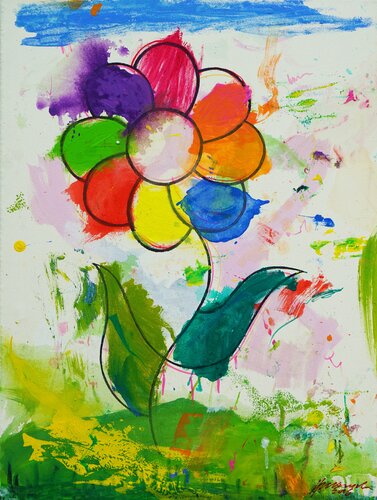 Blume IV by Mark Hellbusch, Painting for Sale on Select