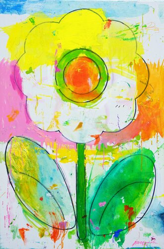 Blume VIII by Mark Hellbusch, Painting for Sale on Select