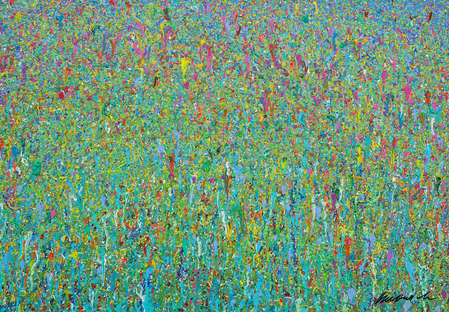 Claim 155 - abstrakte Kunst in Blau Mark Hellbusch Original painting for sale